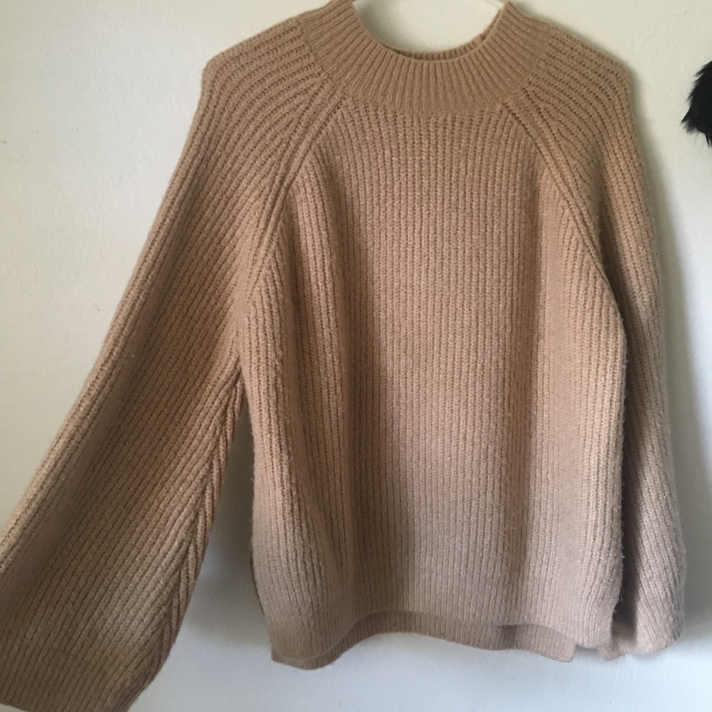Tan mock neck  sweater